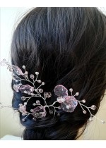 Дизайнерска украса за коса с кристали Сваровски от серията Japanese Garden by Rosie